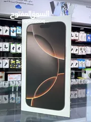 1 iPhone 16 Pro Max ( 512 GB ) ايفون 16 برو ماكس 512 جيجابايت تيتانيوم صحراوي  وارد الشرق الاوسط (^_^)