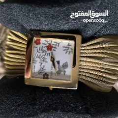  2 ساعه نينا ريتشي مطليه ذهب مميزه جدا