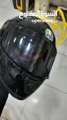  5 fully black helmet with double derring lock *Urgent sale