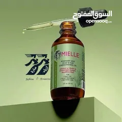  1 زيت الشعر الاصلي MIELLE  Rosemary Mint strengthening Shampo شامبو ميلي المستخلص من الاعشاب ا