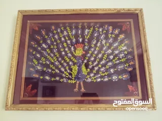  3 براويز تطريز ورسم زيتي  بسعر مغري