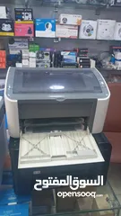  3 طابعة اتش بي ليزر اسود مستعمل مع خبر جديد