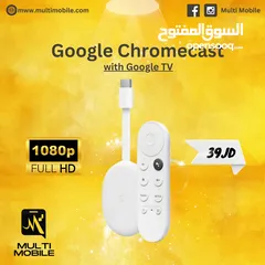  2 google Chromecast (4K and HD) (جديدة)