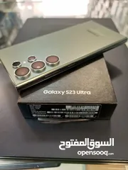  9 Samsung S23 Ultra 256 GB وارد شرق اوسط  مع الكرتونه ( وكااله )
