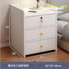  4 كامودينة خشبي مع قفل