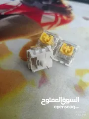  1 سويتشات كيبورد صفرة يوشي خطية yellow keyboard switches