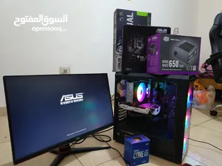  1 كرت شاشه gtx 1070 8gb معالج i5 10400f جيل عاشر