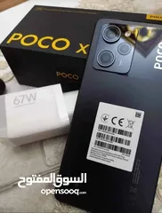  5 مستعمل ايام poco X5pro 5G جيجا 256 أغراضة والكرتونه الأصلية متوفر توصيل