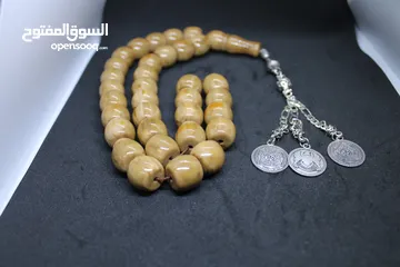  14 مسبحه فاتوران عدد 33 خرزة لون بني محروق من أجمل الألوان لون خشبي مميز