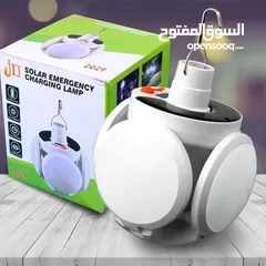  2 ضوء خماسي ورده ليد يعمل على الطاقه الشمسيه خارجي وداخلي