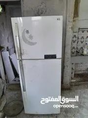  1 ثلاجه ل جي مستعمل    شغاله 100 ب 100