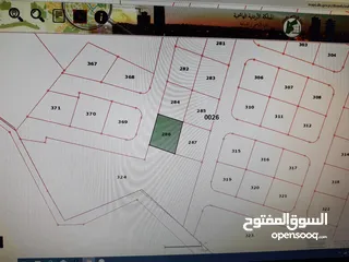  5 قطعتين أرض متلاصقات للبيع خلف جامعة  الإسراء 643 م + 611 م  حوض 19/القليب...