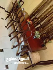  8 طاولة سفرة مصرية 8 كراسي تفصيل زان بالكامل كواليتي فاخر