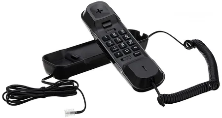  1 تلفون ارضي حائط(تعليق) الكتيل لون اسود Alcatel Wall Mountable Line Corded Landline Phone (Black)