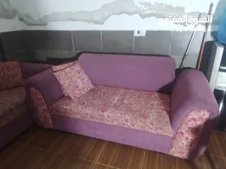  2 غرفة جلوس لون زهري