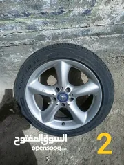  4 جنطات  مرسيدس للبيع او البدل