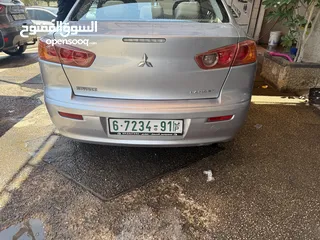  4 متسوبيشي لانسر 2012سيارة جديدة من ناحية مطور وجير وعلى الفحص