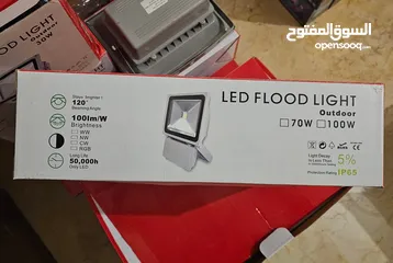  2 كشاف LED أبيض 100 واط 50 واط 30 واط