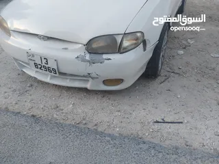  21 هونداي اكسنت اوتوماتيك موديل 1997 لون ابيض