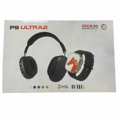  2 بوكس ساعة ultra 2 مع سماعة p9