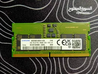  1 2× 8GB Samsung RAM DDR5 4800MHz High performance for laptops