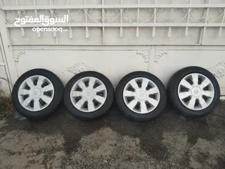  13 جنطات 16 وجنطات وسبيرات مشكله