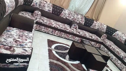  2 ا غرفه كنب مستعمل بحال جديد
