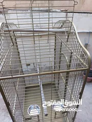  4 قفص ببغاء كبير يتسع لأكثر من طير مستعمل نظيف
