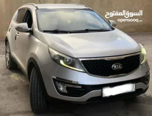 5 كيا سبورتاج 2015 في الرخصة للبيع كاش او بدل فحص ممتاز دهان 3 قطع فقط تنازل مباشر 4*4