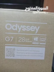  6 شاشة احترافية  سمارت  معها ريموت تحكم اوامر صوتية   Samsung 28′′ Odyssey 4K UHD IPS 144Hz 1ms with G