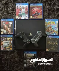  1 PS4 pro with 5 games 2 controllers