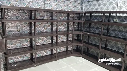  13 ارفف بلاستيك لتجهيز المحلات