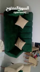  4 كنب صالون سبع مقاعد شبه جديد للبيع 800شيقل