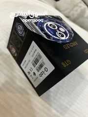  3 ساعة G-tab GT8 سمارت AMOLED لون أسود مع كستك معدن، عرض مميز ونظافة شبه جديدة بسعر ممتاز