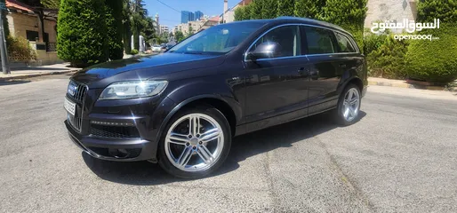  6 كاش أو اقساط من المالك AUDI Q7 2013 SLINE ممشى قليل 3.0cc سوبر تشارج فل كامل أعلى صنف فحص كامل