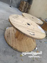  2 طبالي خشب للبيع