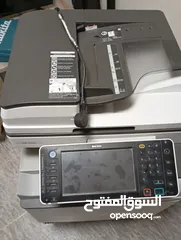  2 Richoh طابعة متعدده الاستخدامات  تصوير  فاكس  سكانر  يمكن توصيلها بالايثرنت  والعديد من المواصفات