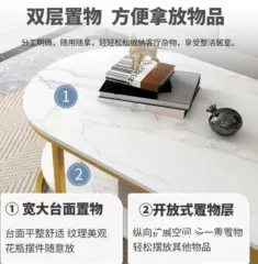  3 طاولة وسط مودرن فخمة قاعدة معدنية باللون الذهبي لإضافة لمسة فخامة وعصرية