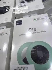  2 قطعة تتبع لاجهزة ايفون مماثلة ل ابل اير تاج  من شركة ويوا i-Tag wiwu