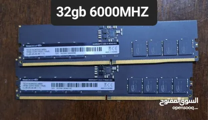  1 رامات ddr5 بحجم 32gb و 16gb