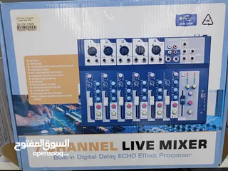 2 Professional Mixer 7 Channel Mixing console