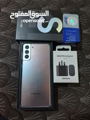  2 مستعمل اخو الجديد Samsung S21 plas 5G رام 16 جيجا 256 عربي شرق اوسط أغراضة الأصلية والكرتونه وتوصيل