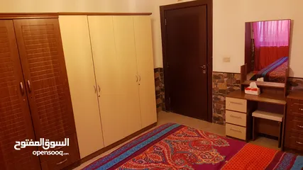  1 شقة مفروشة 2 نوم للايجار في طريق المطار مجاور دوار الشوابكه