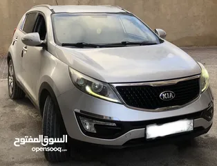  1 كيا سبورتاج 2015 في الرخصة للبيع كاش فقط او بدل فل ما عدا فتحة 4*4 دهان 3 قطع فقط
