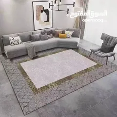  9 سجاد 3D مودرن مانع للانزلاق حجم كبير