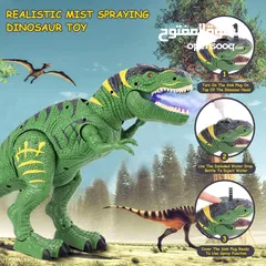  3 PESUMA – Robot dinosaure T rex, jouets pour enfants ,marche avec lumière LED, Projection rugissante