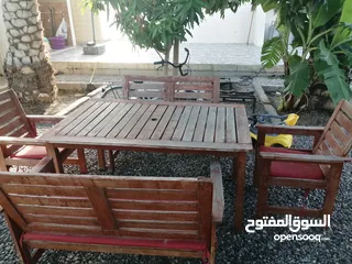  2 طاولة خارجية لحديقة المنزل