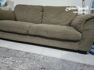  2 Sofa 3 seater with good price international city France Cluster كنبه 3 مقاعد كبيره بحاله جيده