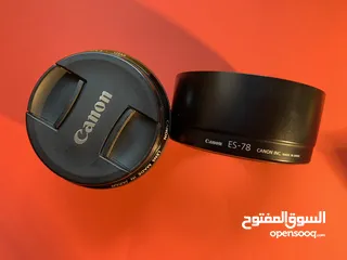  5 عدسة كانون canon 50mm 1.2 بحال الوكالة