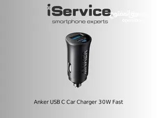  1 Anker USB C Car Charger 30W Fast